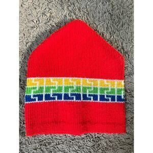 Wigwam mills Co. Vintage acrylic knit bold print stocking cap snow hat OS